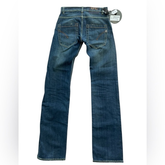 NWT DONDUP JEANS UP064 050U Skinny Mid Rise Sydney Wash Italy 30X34.5 Logo $195 - Picture 2 of 9